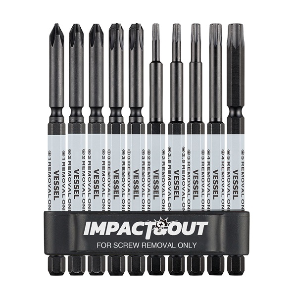 Vessel® Impact & Out™ Screw Removing Bit Assortment